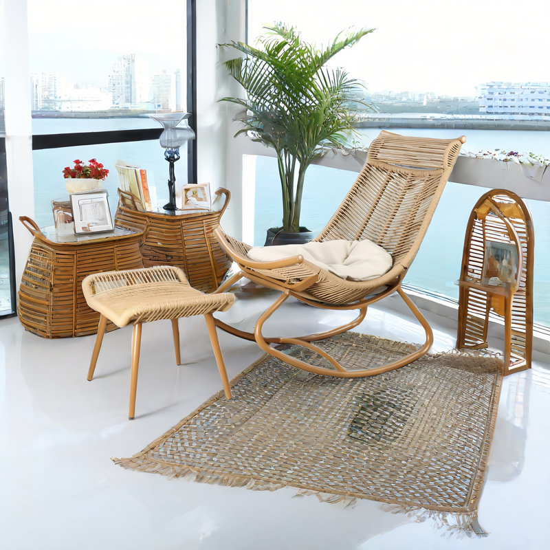 Chaise berçante en métal