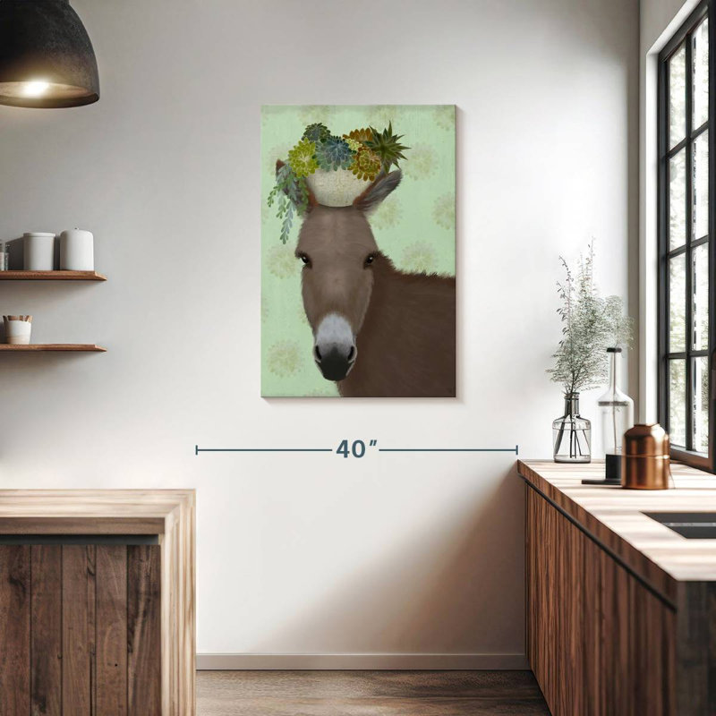 Âne succulente, H 36 po x l 24 po