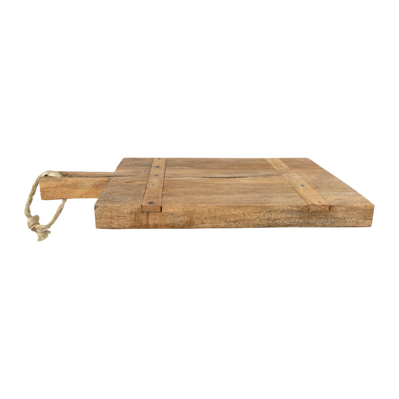 Planche à fromage en bois de manguier Mayhugh avec corde sur la poignée