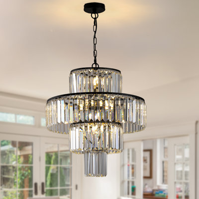 Makahla 12 - Light Dimmable Tiered Chandelier
