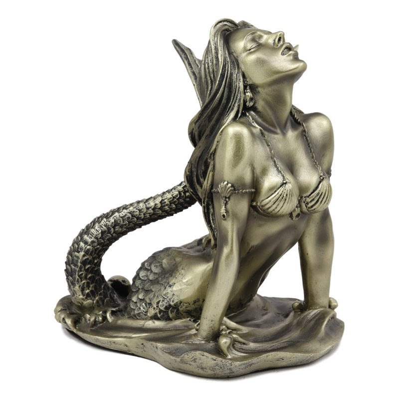 Figurine couleur vieilli de la mer sirène Gerri
