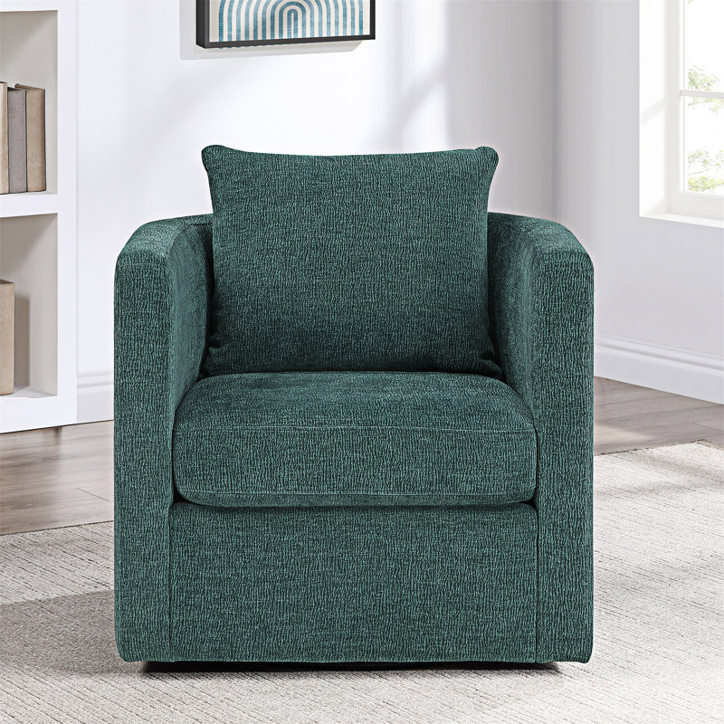 Fauteuil demi-tonneau pivotant, Paon