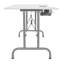 Table pliante multifonctionnelle de couture et de loisirs créatifs Studio Designs avec étagère pour machine, blanche