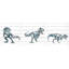 Ensemble de 3 pièces Bite and Fight T-Rex sur bois blanc-61222107
