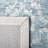 Metro Hand Tufted Wool/Cotton Ikat Rug in Blue/Ivory-1213832976