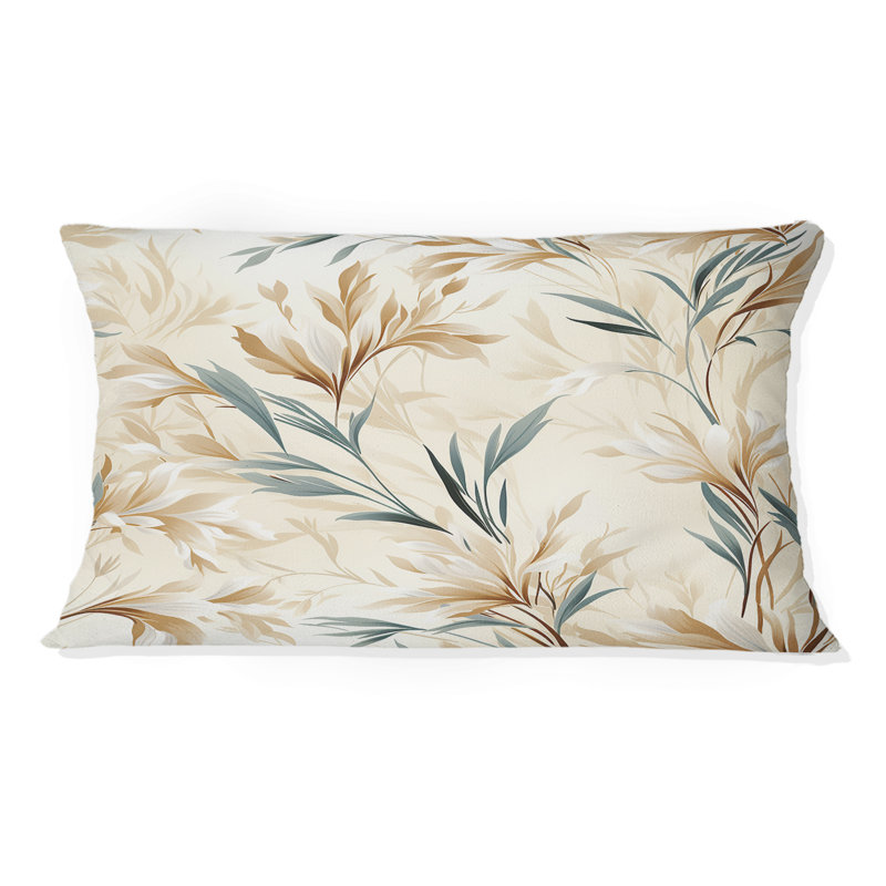 Oreiller floral en polyester Driftwood Dreams