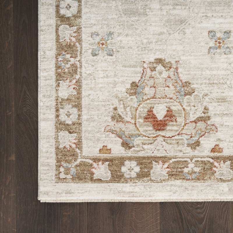 Tapis de couloir 10 pi Ivory Floral