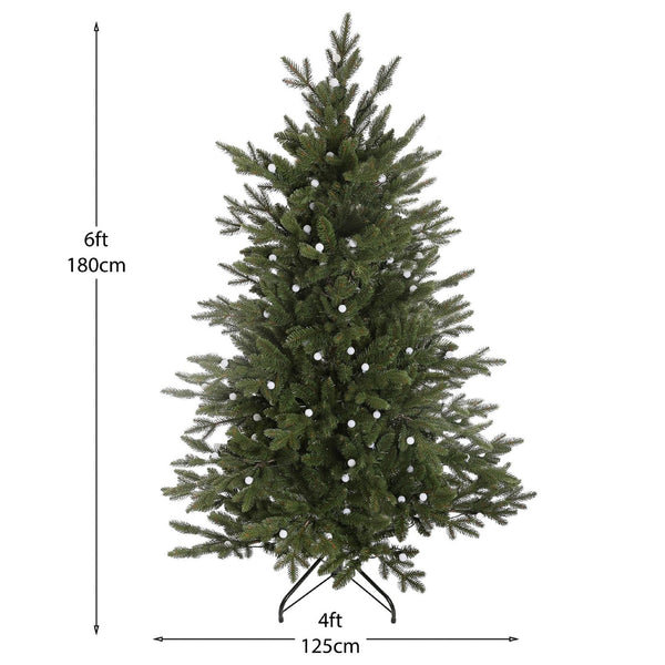 180cm H Lighted Artificial Fir Christmas Tree