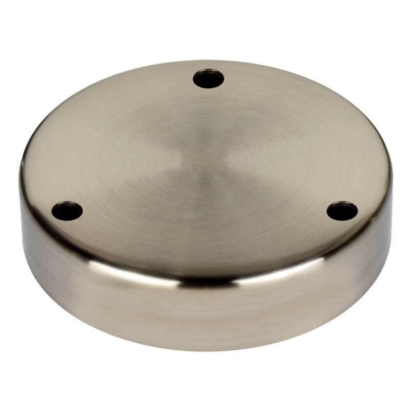 Luminaire suspendu Perla, Blanc givré, Nickel satiné