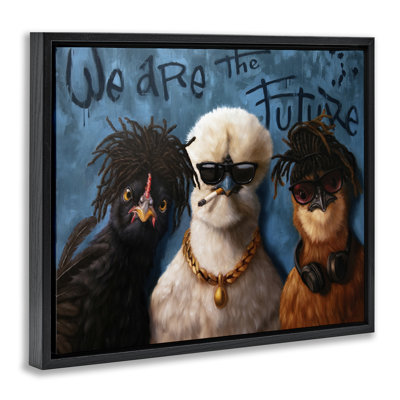 Cadre flottant We Are The Futur Birds, design par Lucia Heffernan