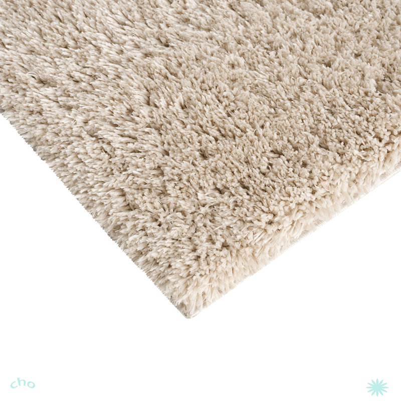 Tapis à poils longs en polyester super doux, Rectangle 5 pi 3 po x 7 pi