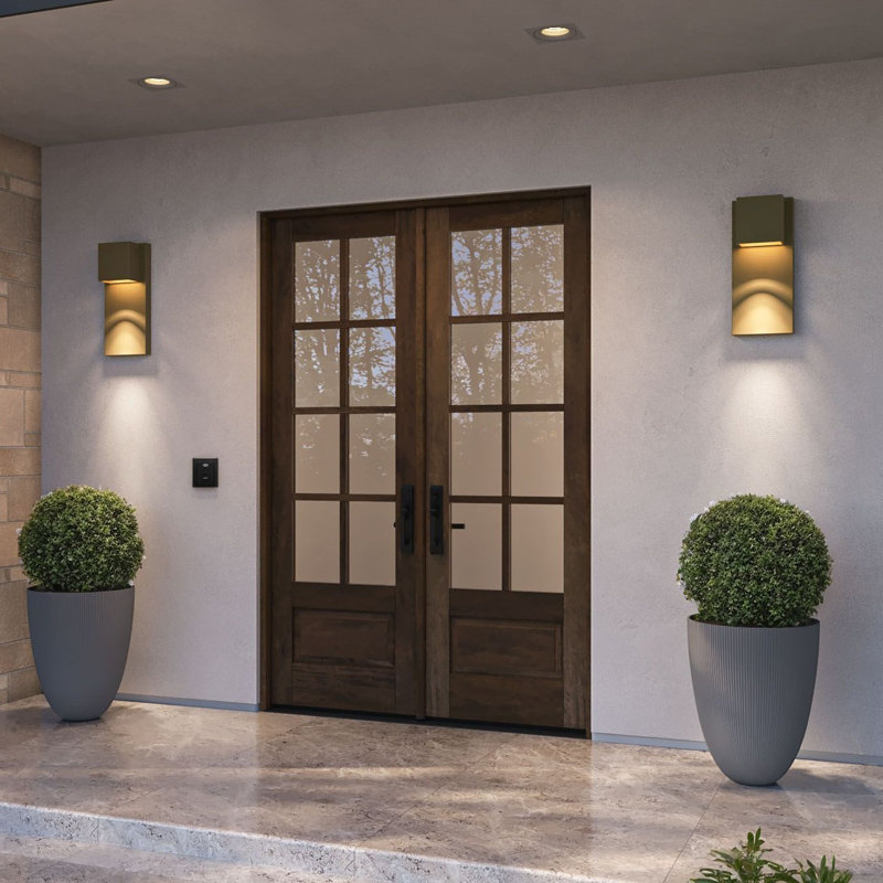 G7508-SW-96 | Porte double 96 po, extérieur pré-suspendu RTA, 8 Lite SDL, 3/4 Lite, 1 panneau, bois d'acajou brut