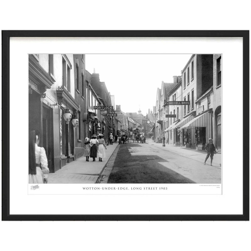 Wotton-Under-Edge, Long Street 1903 by Francis Frith - Single Picture Frame Print, 45cm H x 60cm W x 2.3cm D