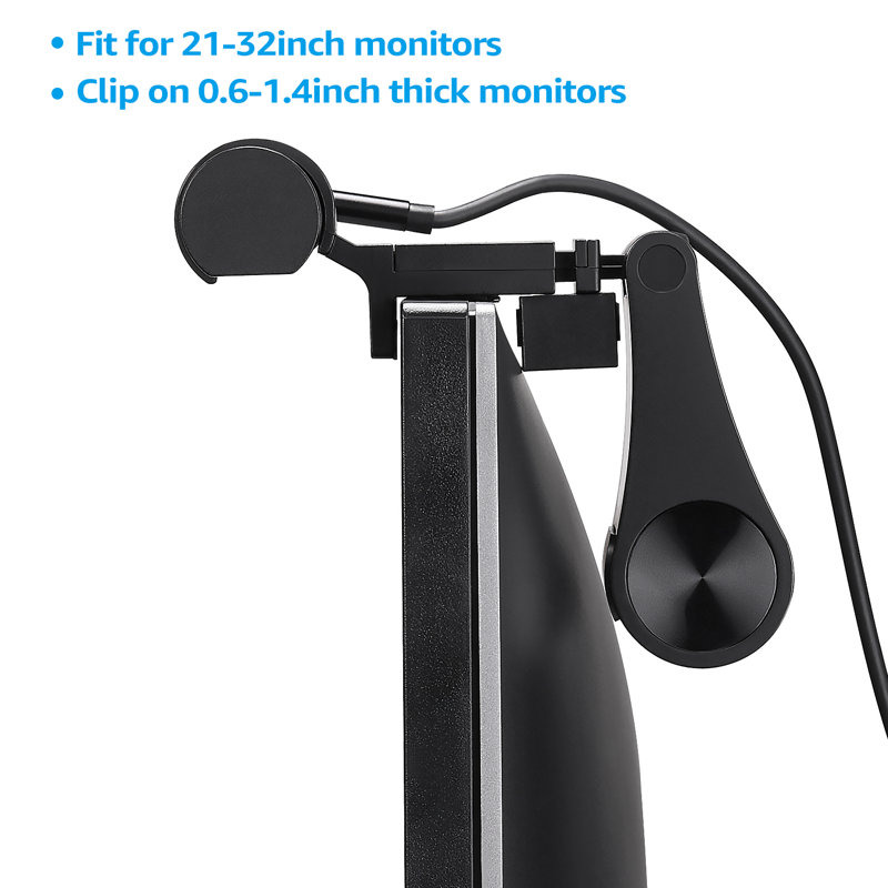 Auto-Dimming LED Screen Light Bar, Computer Monitor Light, 4 Light Modes, No Glare, Touch Control