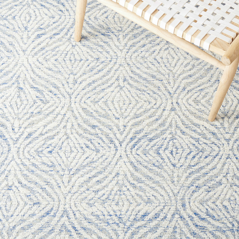 Pezanetti Hand Tufted Wool And Cotton With Latex Abstract Rug, Runner 2'3" x 8'