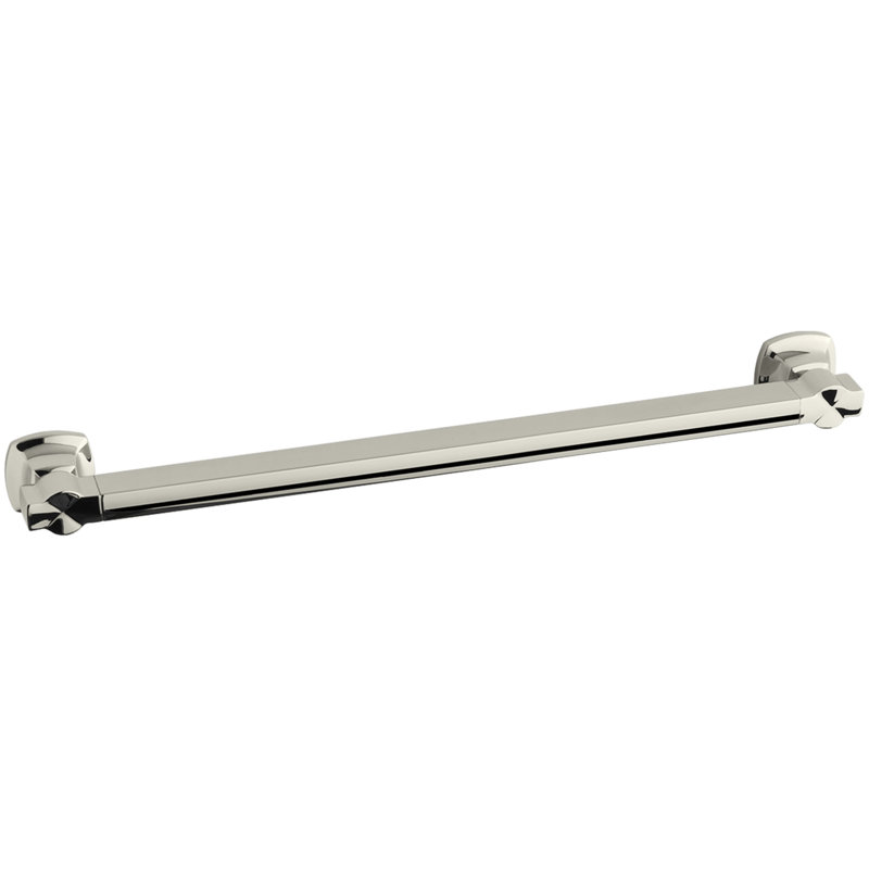 Margaux Grab Bar, 24"W, Vibrant Polished Nickel