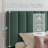 Upholstered Platform Bed with Velvet and Striped Headboard-1566697268