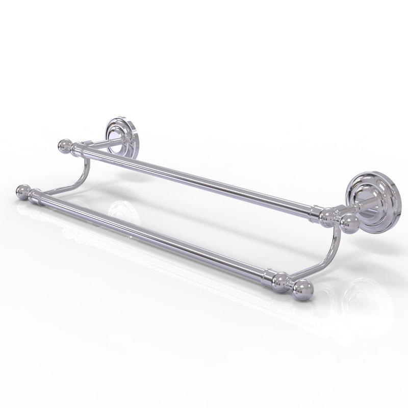 Barre à serviettes murale double leamore, Chrome poli