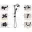 Efficient Compact Rain & Handheld Shower Combo for Bathroom-110679740