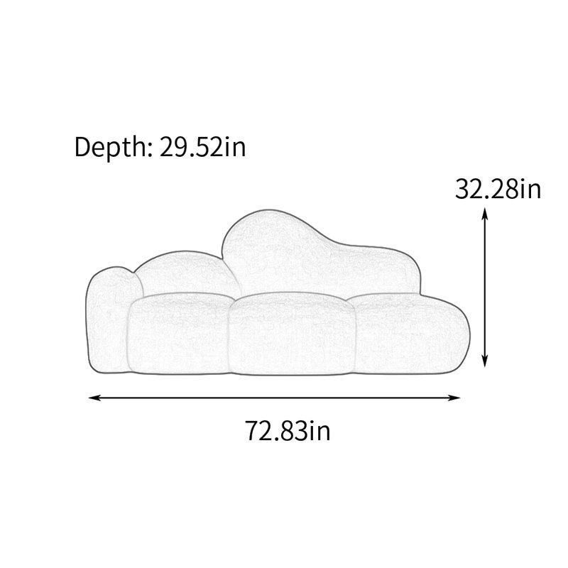 Méridiennes d'intérieur Leisure Flannelette, Orienté à gauche (vu de face), Beige