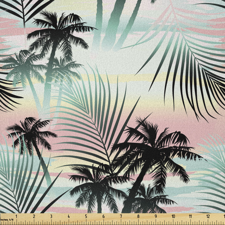 Dayvian Palm Trees and Fern Leaves Multi-Purpose Fabric