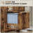 2 Drawer Rustic Farmhouse Filing Cabinet with Barn Doors for A4/Letter Size,wood-1936602682
