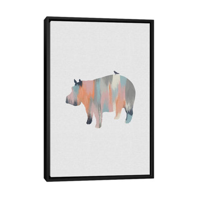 Pastel Hippo - impression d'art graphique