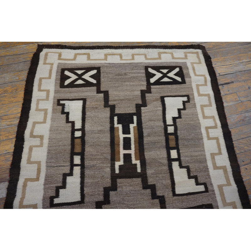 Hand Knotted Wool Geometric Area Rug
