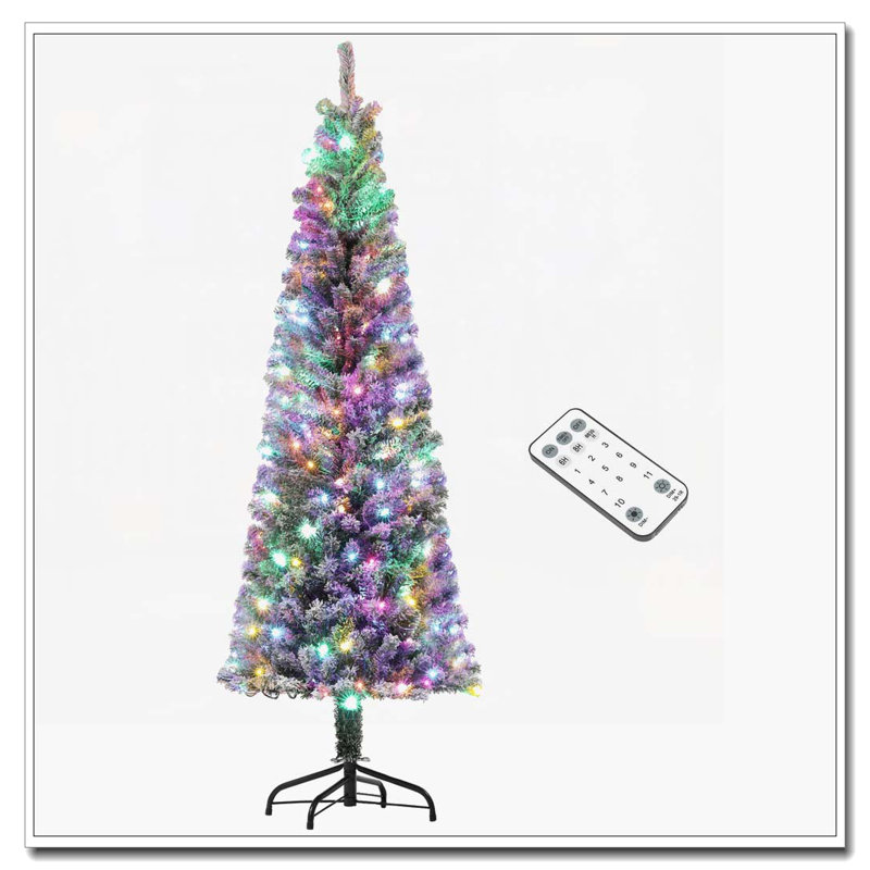 Arbre de Noël 6 pi avec crayons pré-éclairés, H 6 pi