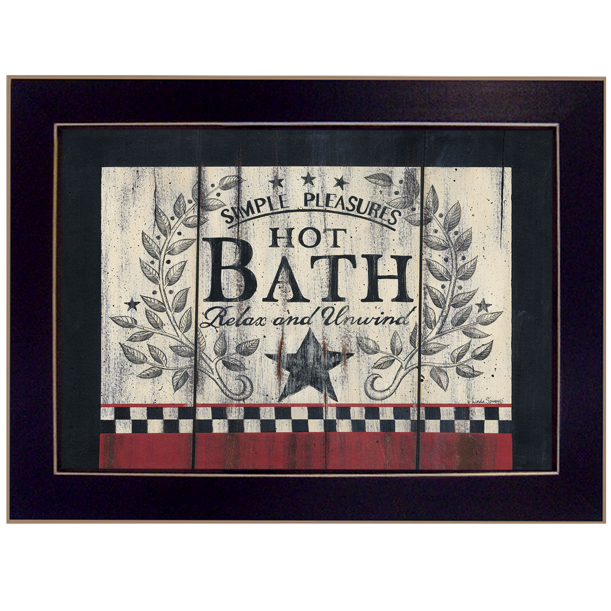 August Grove® Hot Bath Framed Wall Art, Bathroom Wall Décor Framed ...