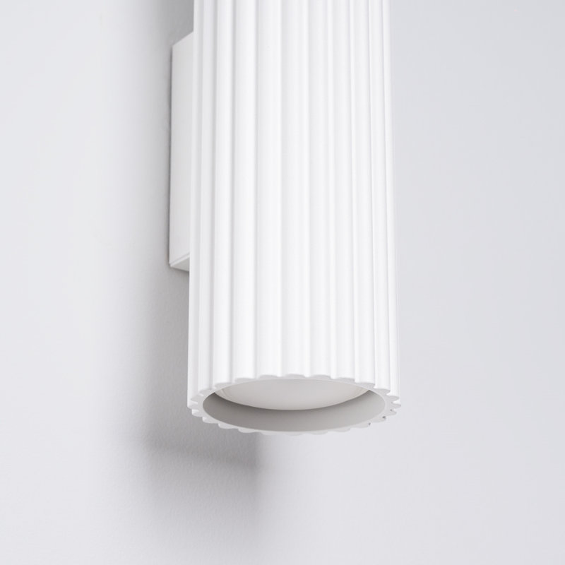 Karbon Aluminium Wall Sconce, Wall lamp KARBON 30 white, White, 2 Lights