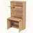 Compact Kitchen Pantry Buffet with Foldable Workstation and Power Outlet-889476008