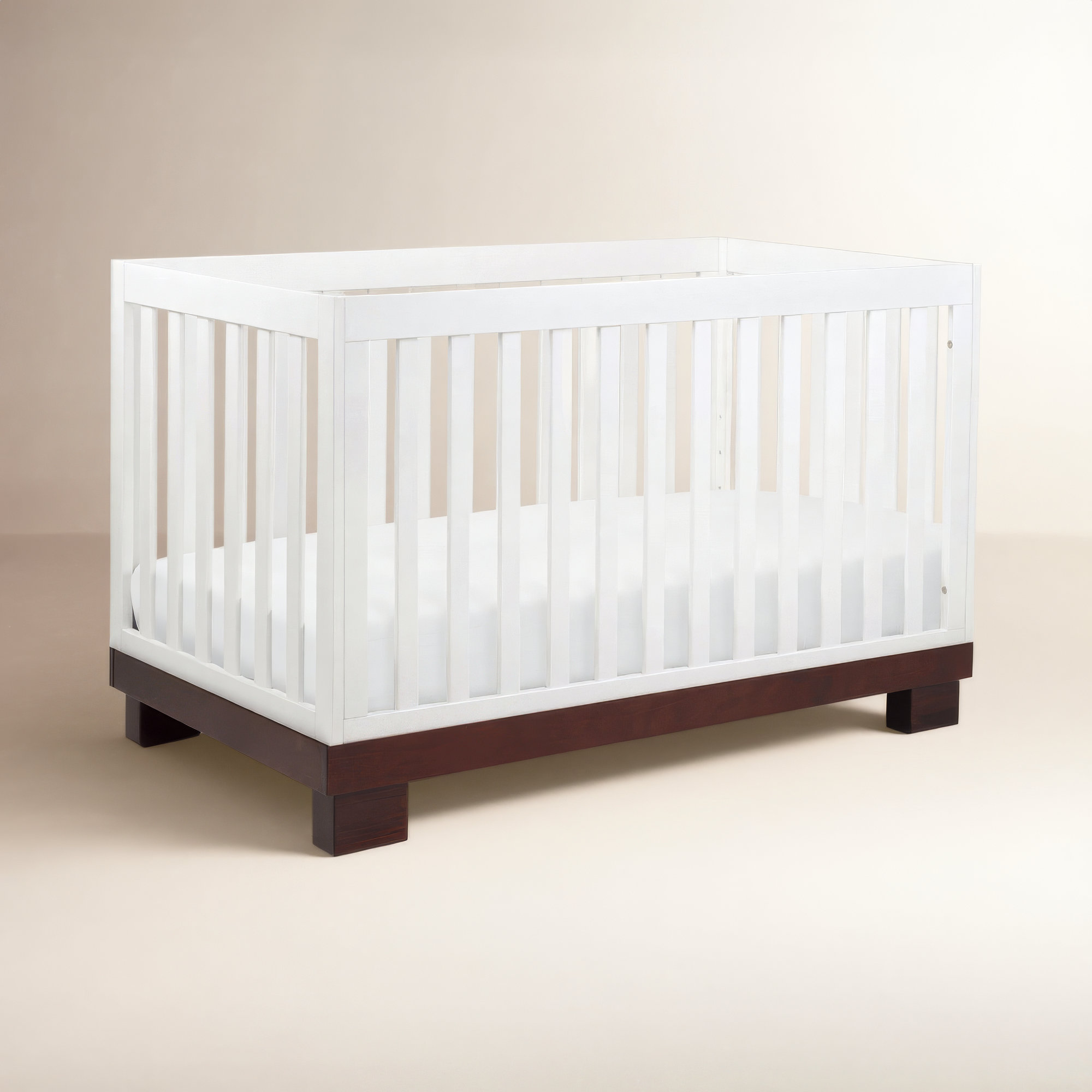 Modo 3-in-1 Convertible Crib, White/Espresso