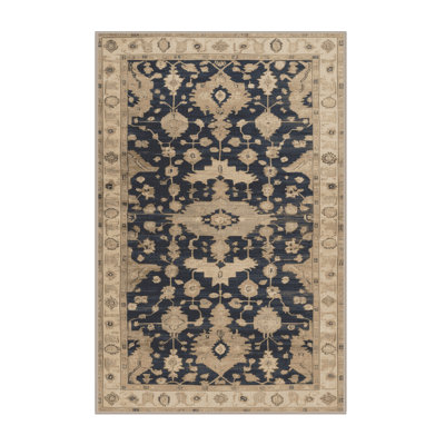 Machine Washable Overdyed Brown Area Rug