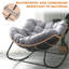 Chaise berçante d'extérieur en rotin Papasan-2101134295