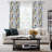 Fancy Hummingbird Patterned Blackout Curtain,Rod Pocket Back Tab Floral Drapes,Set of 2-286370276-286370200