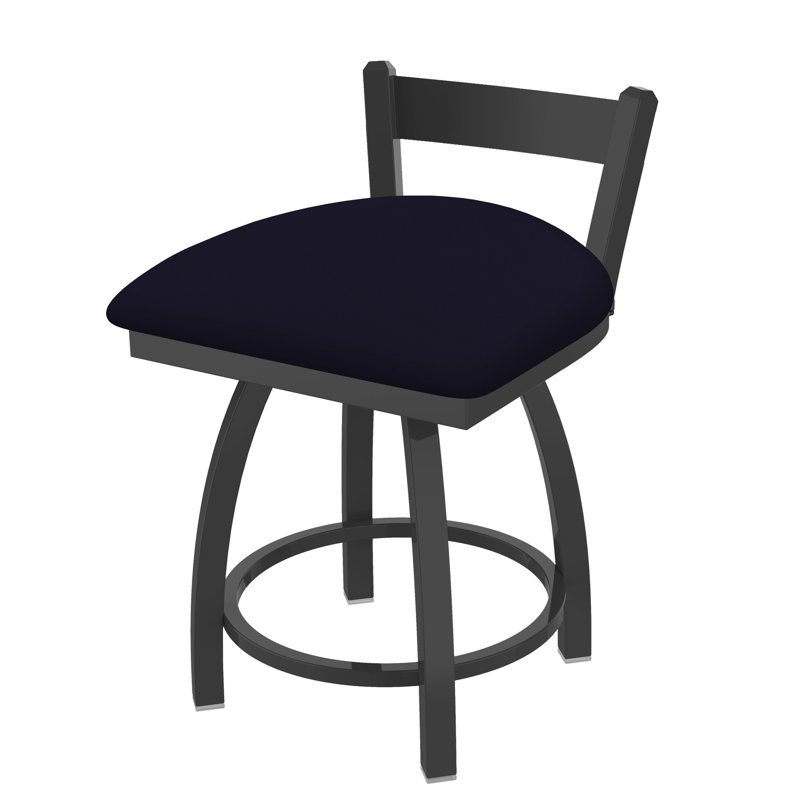 Tabouret de coiffeuse à dossier bas 18 po Catalina, Bronze, Vinyle - Crépuscule galop