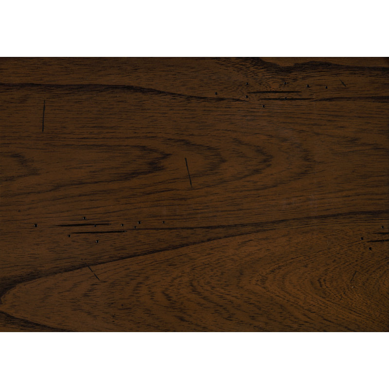 Dark Brown Upholstered Wooden Counter Height Dining Chairs Set of 2