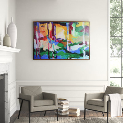 Reproduction d’art sur toile, "abstract Grove I" par Rainforth