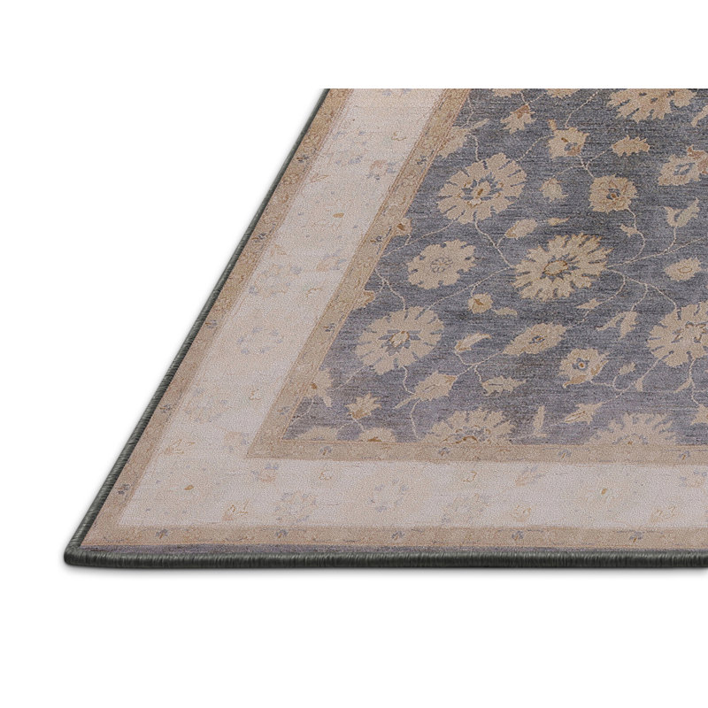 Tapis oriental bleu / beige Niglaes, Rectangle 5 pi x 7 pi