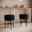 Repose-pieds deux pièces, repose-pieds rembourré, tabouret de coiffeuse rond avec pieds en métal, repose-pieds contemporain-328950778