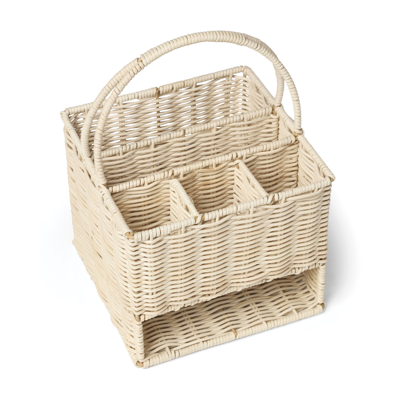 24/7 Outdoor Living Flatware Caddy, Real Rattan