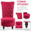 Fauteuil d'appoint rembourré en tissu
