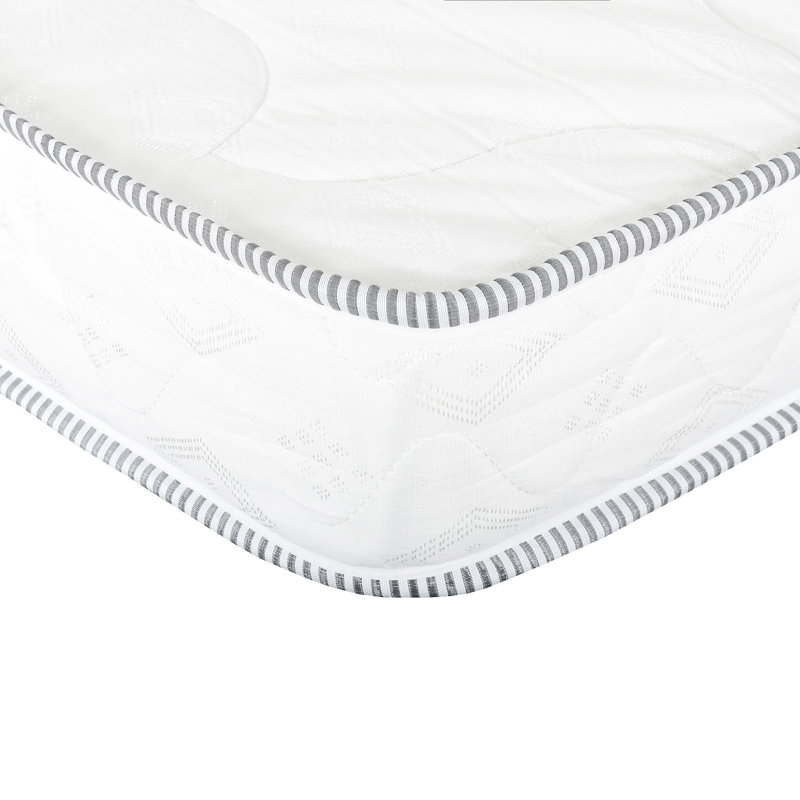 Pleine grandeur 6 po Matelas réversible en mousse blanche à double face, soutien pour les personnes qui dorment sur le dos et le ventre,