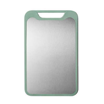 Cutting Board - Stainless Steel Cutting Board For Kitchen 304 Chopping Board Food-Grade For Meat Fruit Vegetables Dishwasher Safe  Can Be Hung