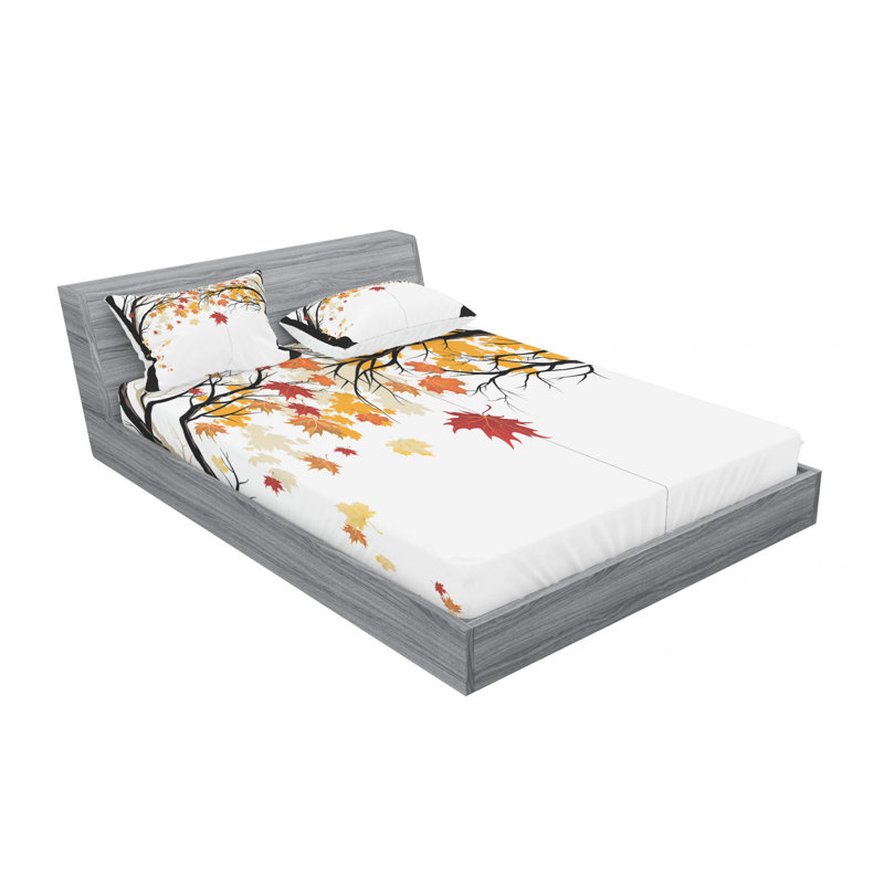 Microfiber Sheet Set, Queen Sheet Set with Fitted Sheet