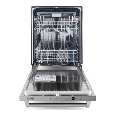Cosmo 24 in. Top Control Built-In Tall Tub Dishwasher in Fingerprint Resistant Stainless Steel, 45 dBA