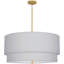 Lustre tambour 3 lumières à abat-jour Decker-66954386-123476814