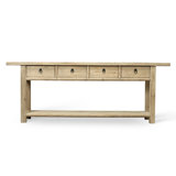 91 in. Solid Wood Console Table