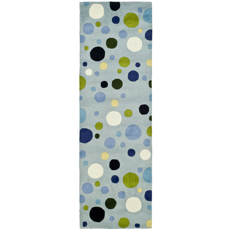 Tapis en laine touffeté à la main Candelo, Tapis de couloir 2 pi 6 po x 6 pi